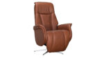Avignon hægindastóll m/skammel leður/PVC Saddle - Image 2