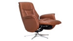 Avignon hægindastóll m/skammel leður/PVC Saddle - Image 8