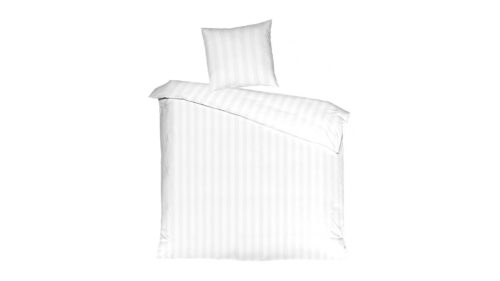 Mistral Home koddaver 50x70 VP Satin Stripe hvít