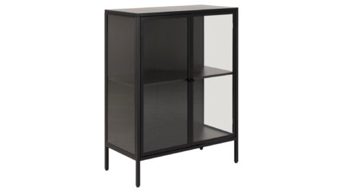 Newcastle glerskápur 98,7cm svartur