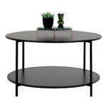 House Nordic Vita sófaborð Ø80cm svart - Image 3