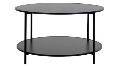 House Nordic Vita sófaborð Ø80cm svart