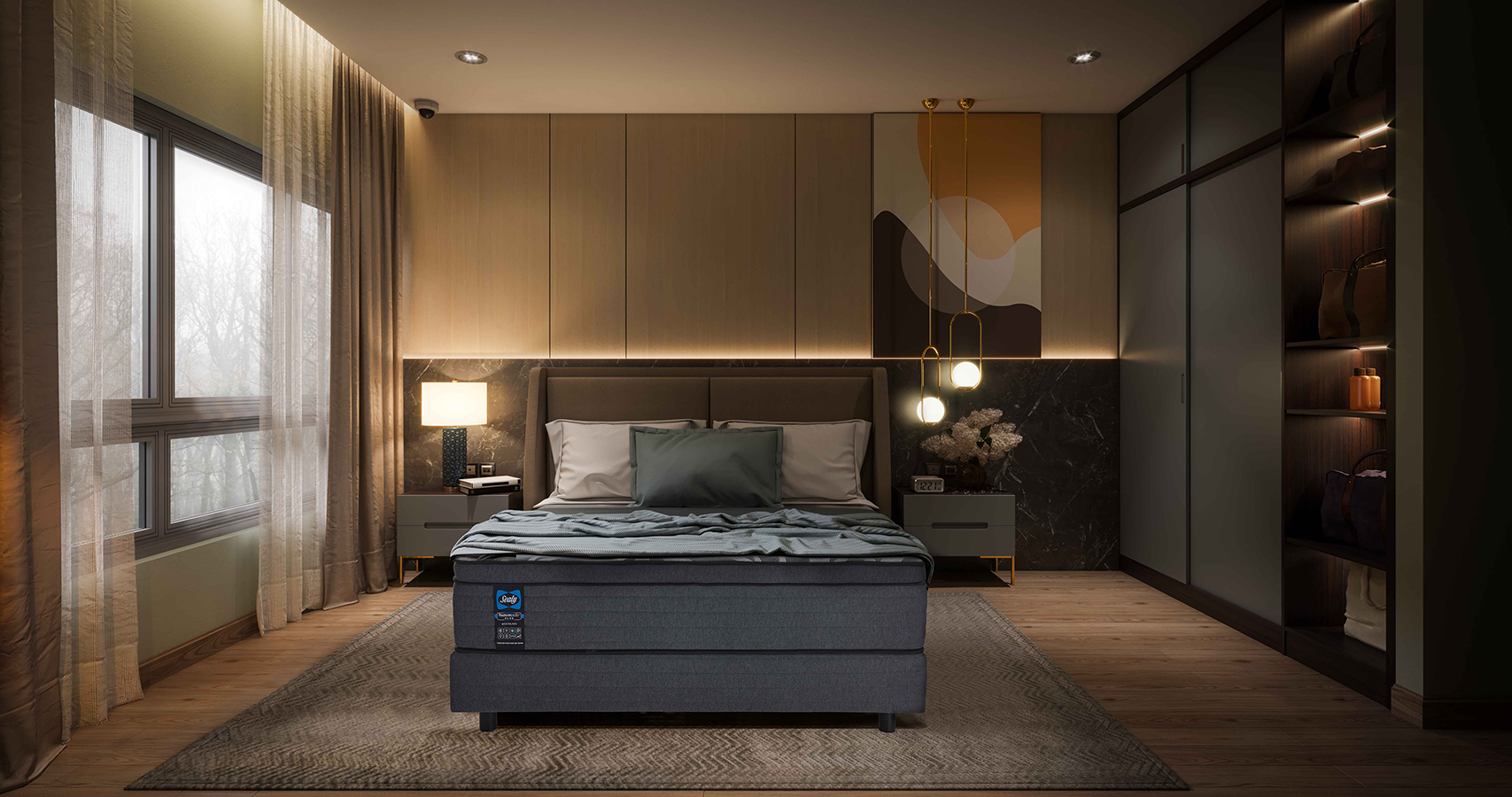 Sealy Woodlake Posturepedic Plus dýna 192x203cm - Image 15
