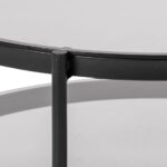 Bayonne sófaborð með reyktu gleri Ø79cm - Image 2