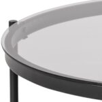 Bayonne sófaborð með reyktu gleri Ø79cm - Image 4