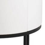 Polo náttborð m/skúffu hvítt Ø40cm - Image 4