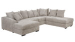 Mega u-sófi lítill o.h. hægri Full mito beige - Image 4