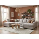 Mega u-sófi lítill o.h. vinstri Full mito beige - Image 10