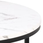 Spiro sófaborð Ø80cm hvítur marmari melamin - Image 5
