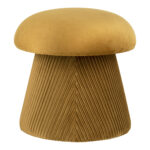 House Nordic Hampton skammel gulur velvet - Image 2