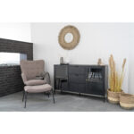 House Nordic Side teppi 130x180cm svart/Beige - Image 2