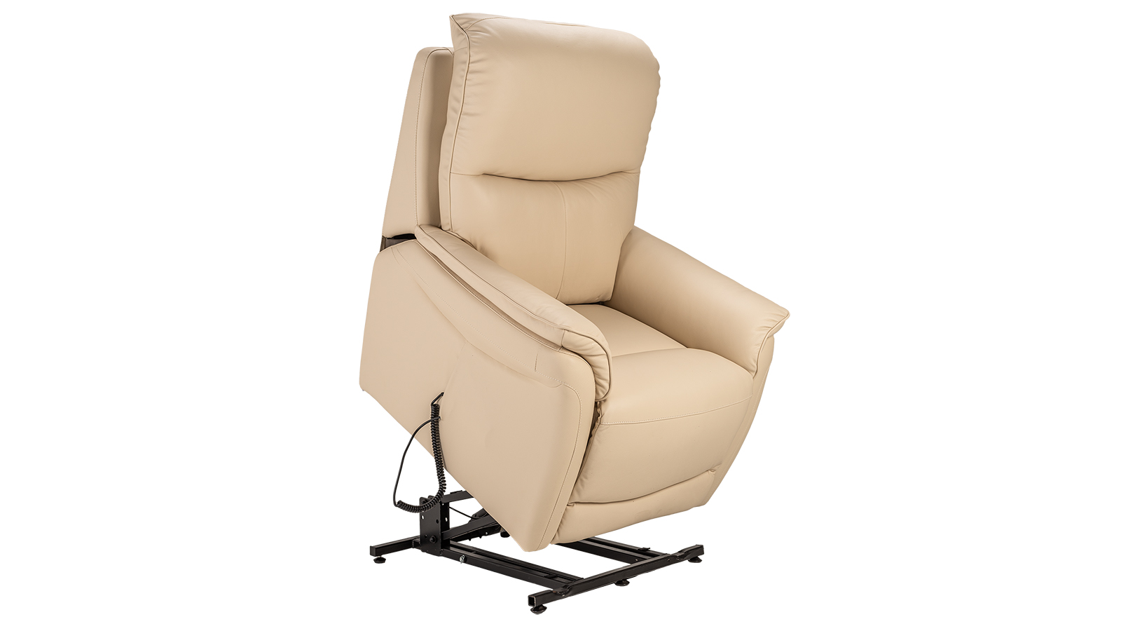 Kansas lyftistóll leður beige - Image 20
