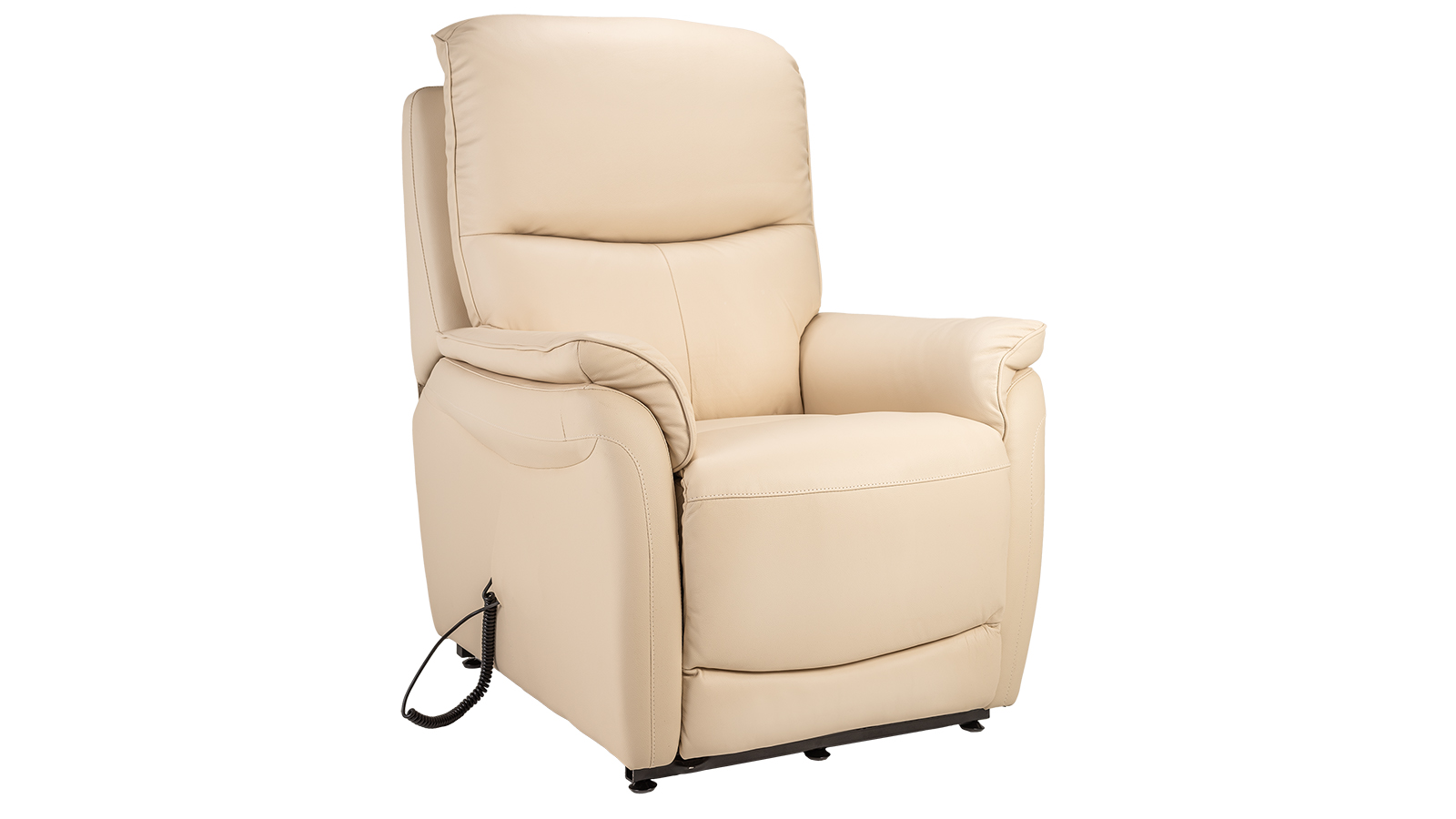 Kansas lyftistóll leður beige