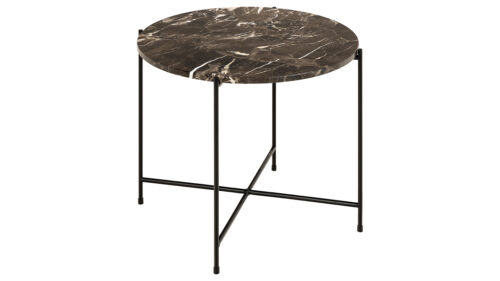 Avila hornborð 52 cm brún marmaraáferð