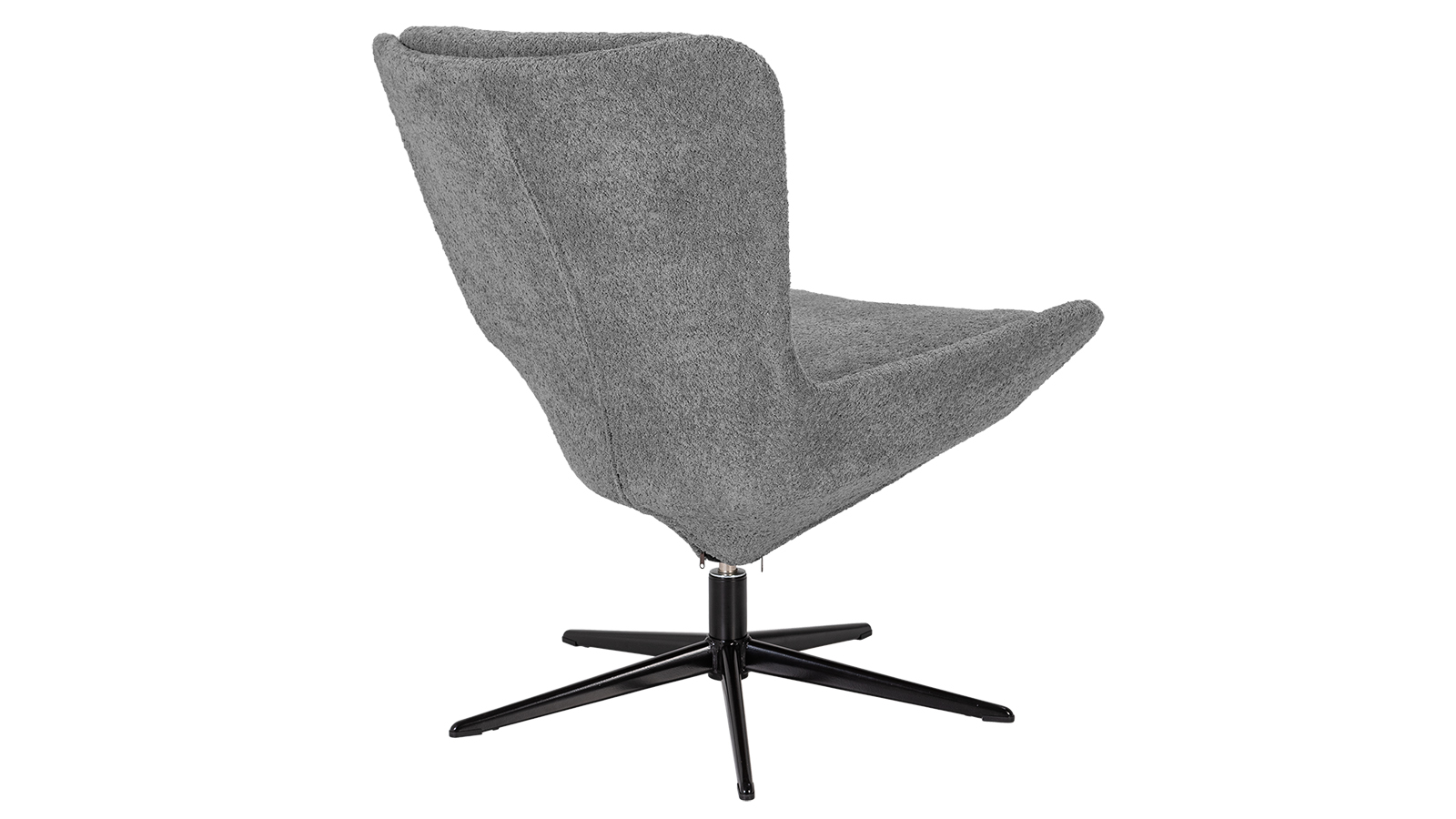 Lotus hægindastóll Teddy ljósgrár/sv. fætur - Image 6