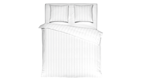 Mistral Home rúmföt Oxford Satin Stripe hvít