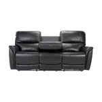 Panama sófi 3s Power m/borði leður svartur - Image 6