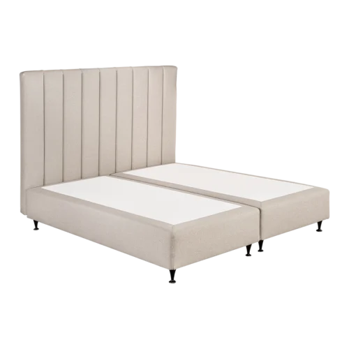 Lilja rúm 180x200cm m/höfuðgafli Milla beige