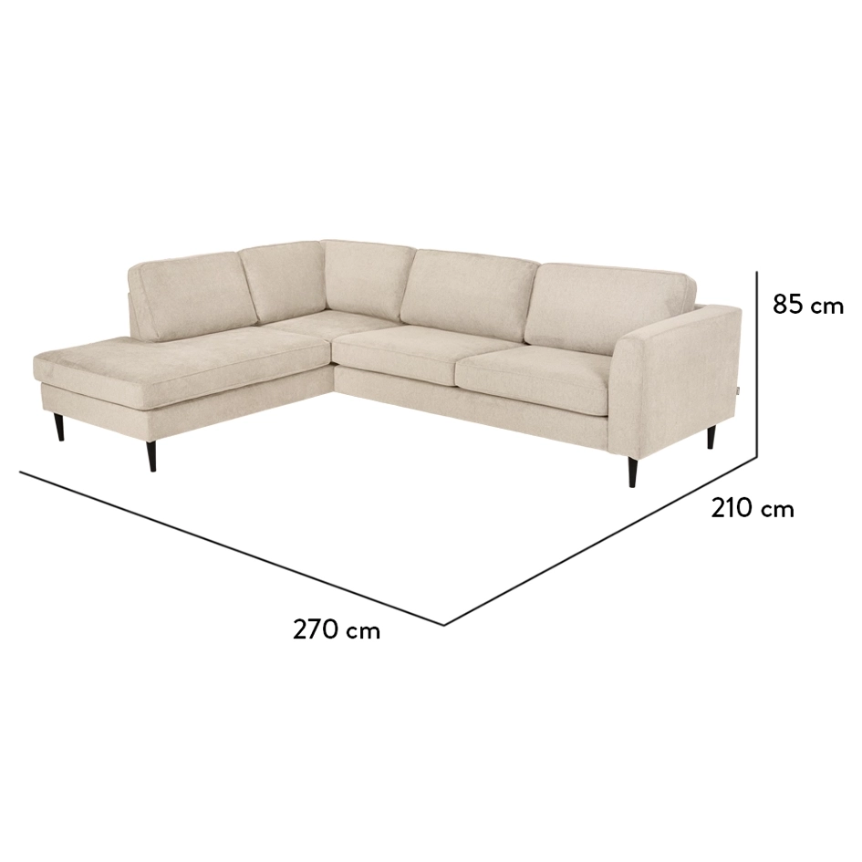 Houston hornsófi vinstri Mito beige - Image 7