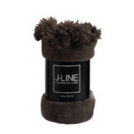 Jolipa Pompom teppi dökk taupe - Image 3