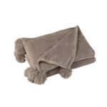 Jolipa Pompom teppi taupe