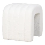 House Nordic Colma skammel teddy hvítur - Image 2