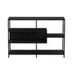 Seaford hilla m/panel 114x35x78cm svört