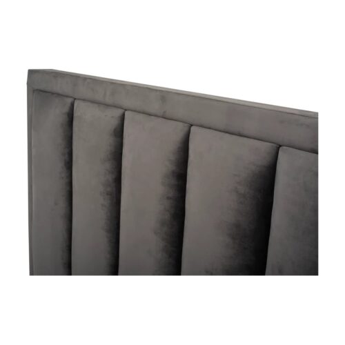 Verona höfuðgafl 140 dökkgrátt velvet