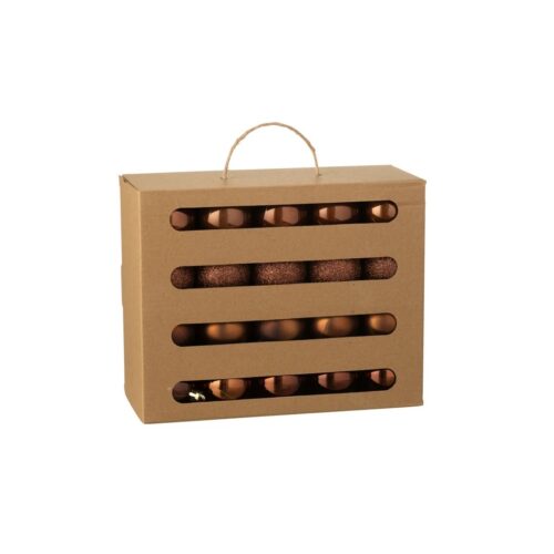 Jolipa jólakúlur brúnar 40stk