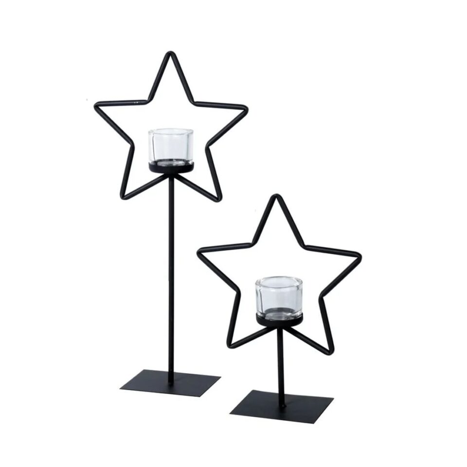 WMG Star kertastjaki á fæti H 50cm