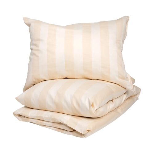 Dorma Home rúmföt satín 140x200 natural striped