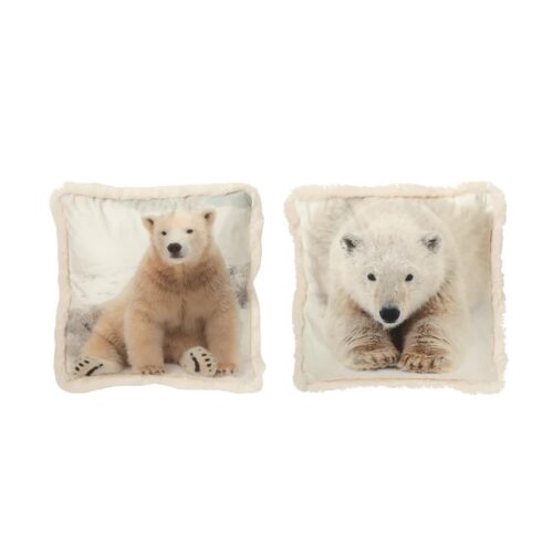 Jolipa púði m/ísbirni 40x40cm, 2 gerðir