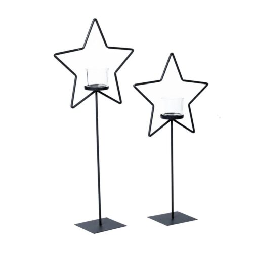 WMG Star kertastjaki á fæti H 65cm