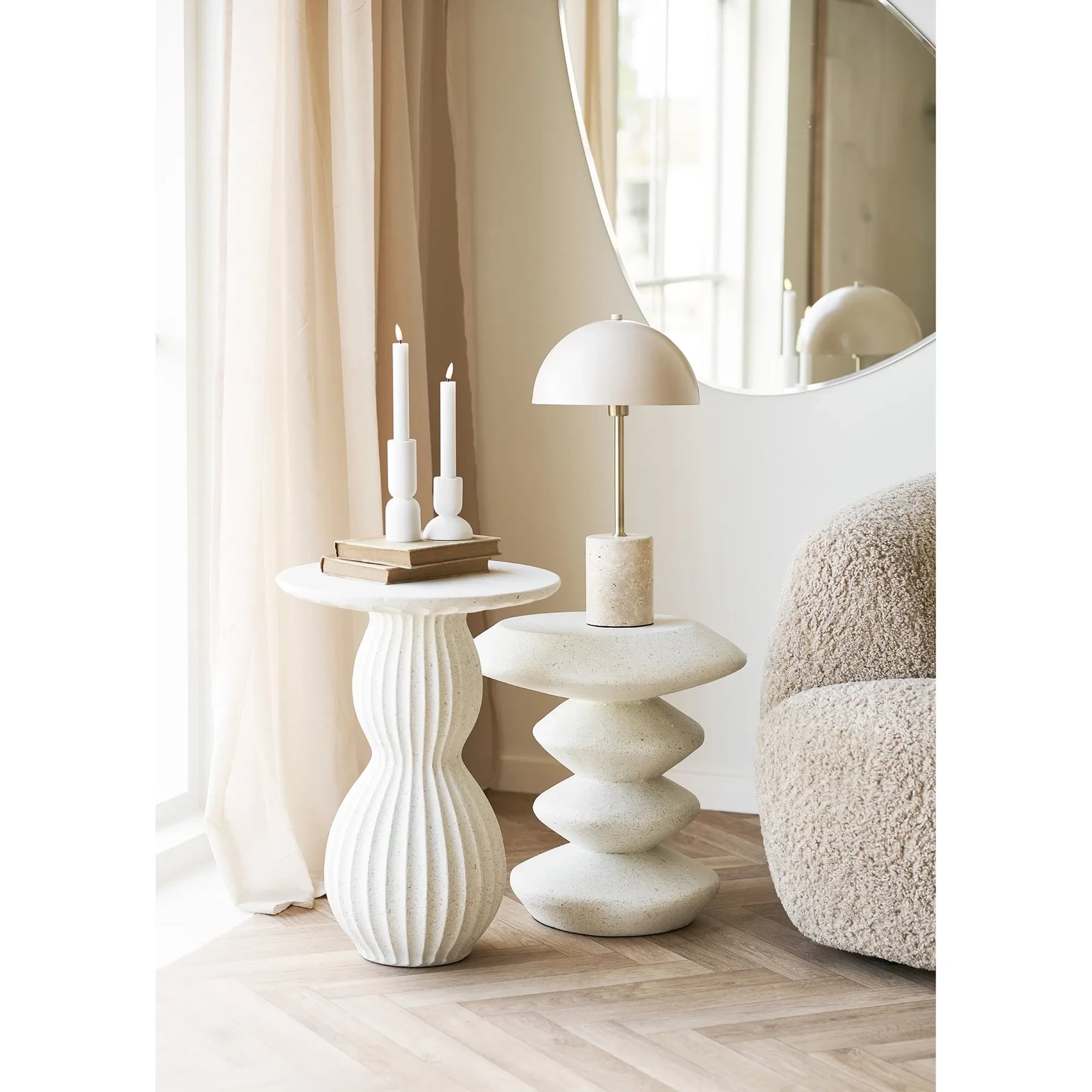 House Nordic kertajstaki hvítur lítill - Image 3