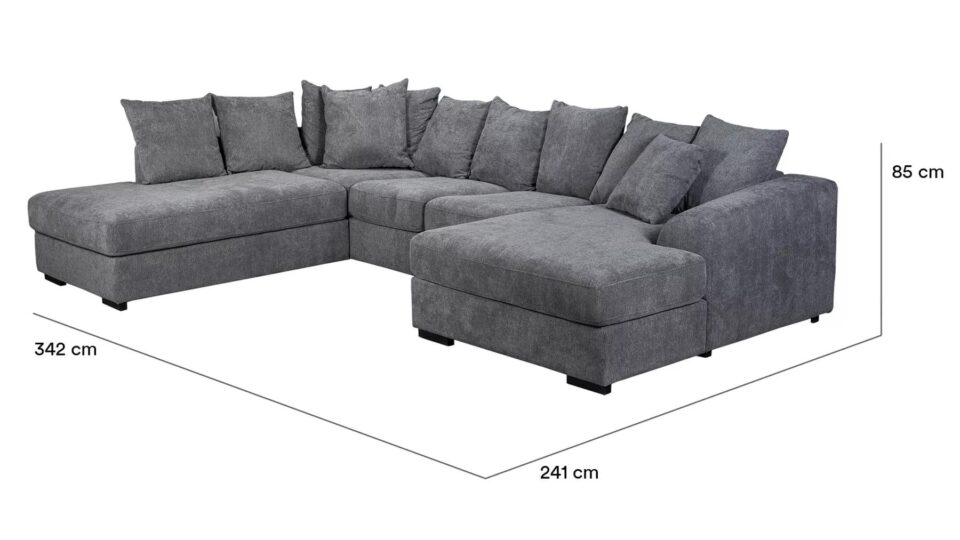 Mega hornsófi lítill o.h. vinstri Full mito dökkgrár - Image 4