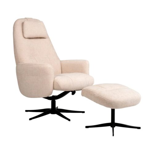 Albi hægindastóll m/skammel Breeze 120 beige