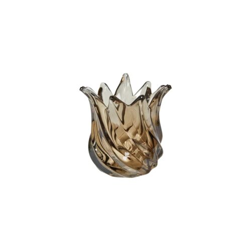 Speedtsberg kertaglas brúnt Ø9x9cm