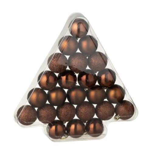 Jolipa jólakúlur brúnar 24stk