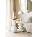 House Nordic Blackburn hliðarborð hvítt 36cm - Image 3