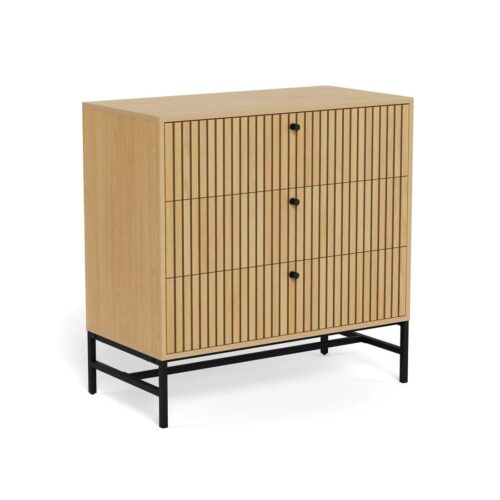 Albany kommóða eik 3 skúffur