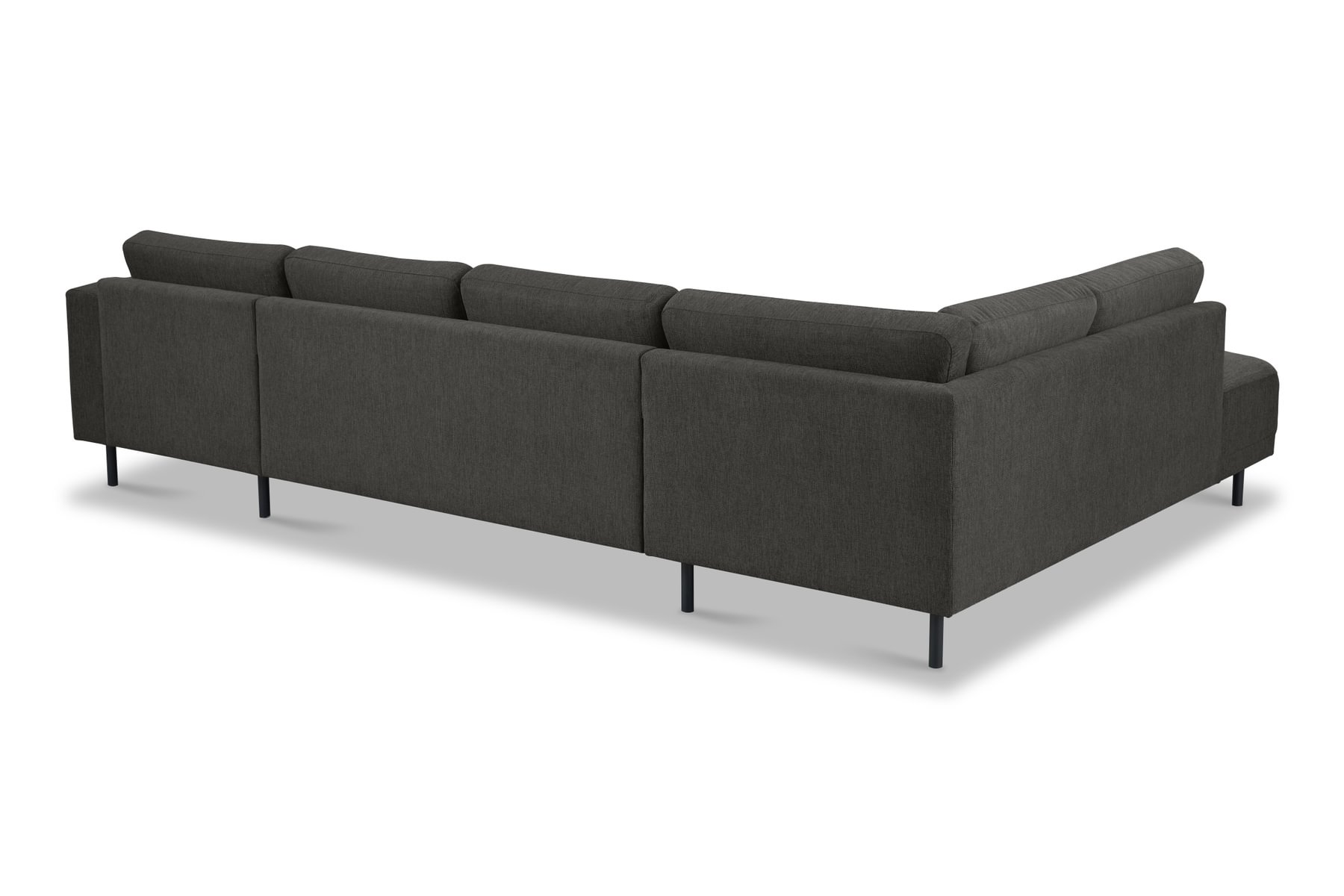 Portland u-sófi OE vinstri Brego 18 dökkgrár - Image 3