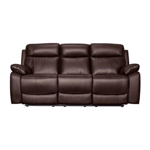 Austin sófi 3s Power m/borði leður brúnn