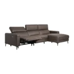 Phoenix tungusófi hægri m/rafmagni Splash Chocolate – mynd 7