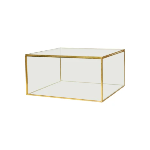 Speedtsberg glerbox gyllt 25x25x13cm