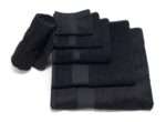 Spa handklæði – svart - 50x100cm