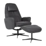 Albi hægindastóll m/skammel Bull 169 Onyx