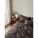Kosy bambus rúmföt 140x200 brún – mynd 2
