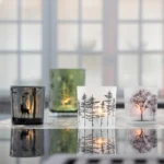 Speedtsberg kertaglas frosted grænt 8cm – mynd 2
