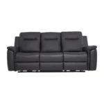 Tacoma sófi 3s rafmagn leður/PVC svart