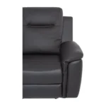 Tacoma sófi 3s rafmagn leður/PVC svart - Image 4